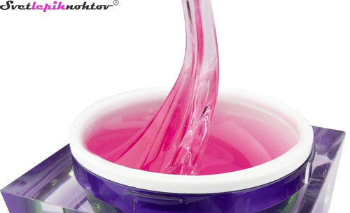 SLN 3in1 LED/UV-gel for nails, transparent pink