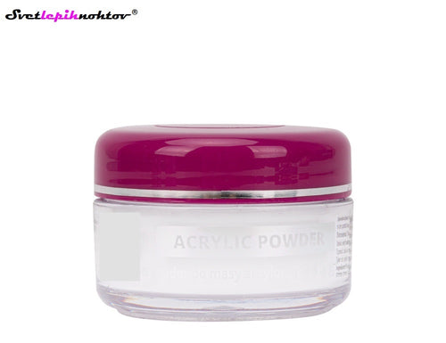 Acrylic modeling powder for nails, transparent
