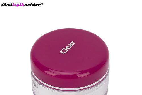 Acrylic modeling powder for nails, transparent