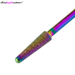 Diamond grinding attachment, rounded cone