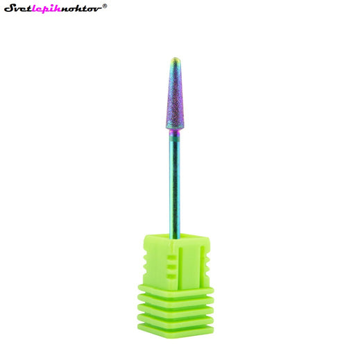 Diamond grinding attachment, rounded cone