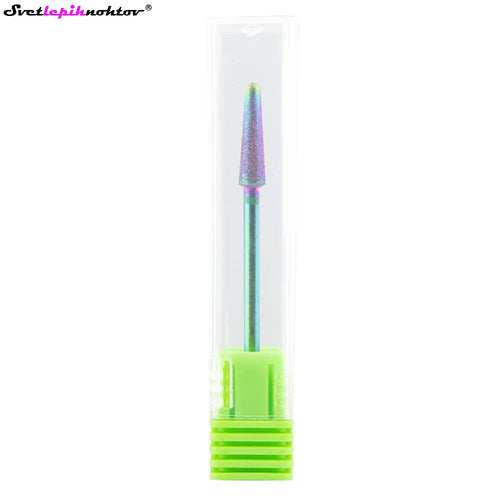 Diamond grinding attachment, rounded cone