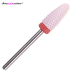 Keramični brusilni nastavek, za odstranjevanje gela ali akrila, rdeč