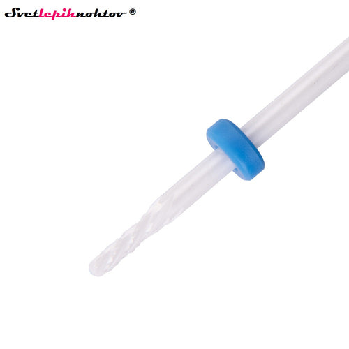 Keramični ozek brusilni nastavek, za odstranjevanje gela ali akrila