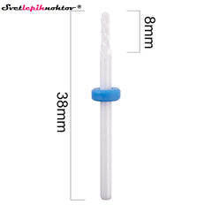 Keramični ozek brusilni nastavek, za odstranjevanje gela ali akrila