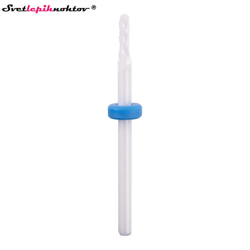 Keramični ozek brusilni nastavek, za odstranjevanje gela ali akrila