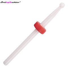 Keramični brusilni nastavek mala kroglica, za odstranjevanje gela ali akrila, rdeči