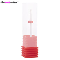 Keramični brusilni nastavek mala kroglica, za odstranjevanje gela ali akrila, rdeči