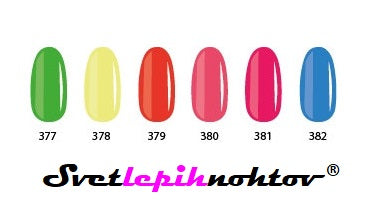 DUOGEL trajni lak št. 382, 6 ml, Fluoblue