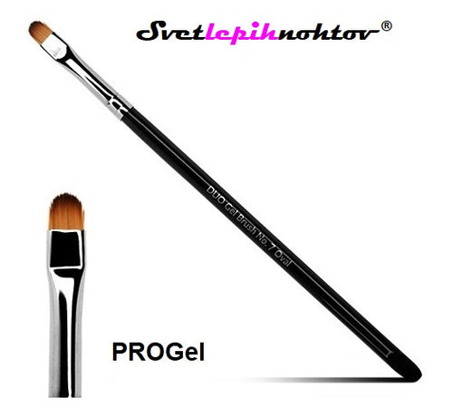 DUOGEL PROGel, gel brush, oval, no. 7