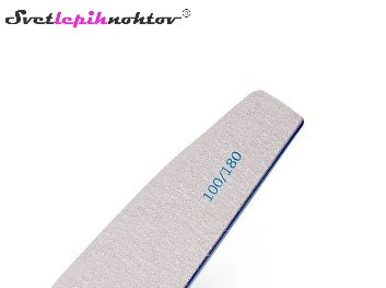 DUOGEL professional nail file, crescent, 100/180