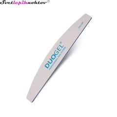 DUOGEL professional nail file, crescent, 100/180