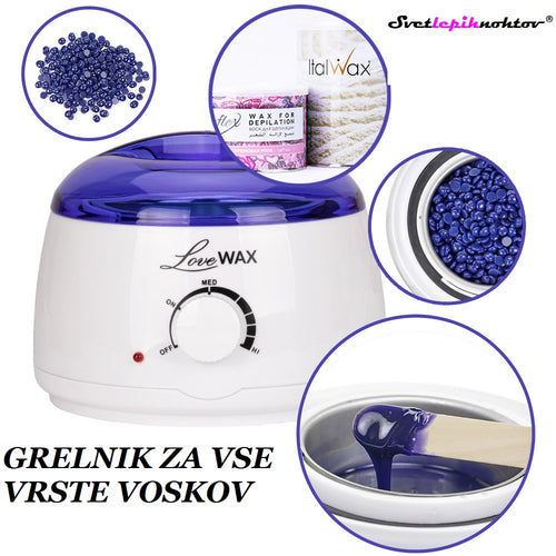 Wax heater for depilation, 100 W, white