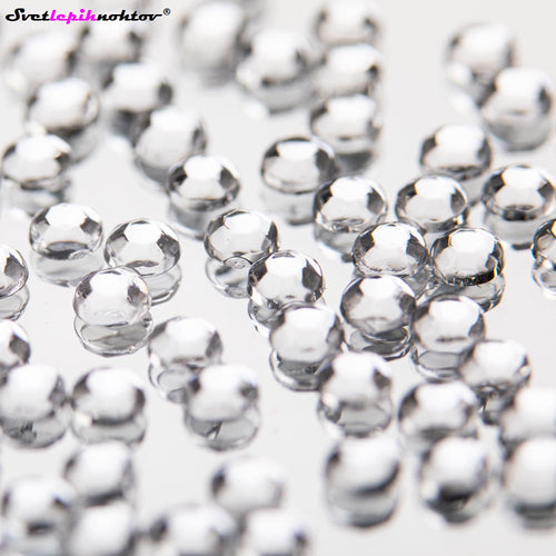 Nailart stones, size 1.5 mm, silver color