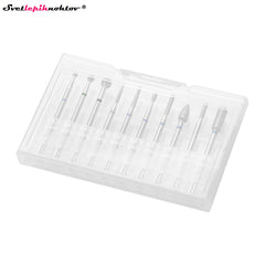 Profesionalni set diamantnih brusilnih nastavkov, 10-delni, vsi nastavki, ki jih potrebujete