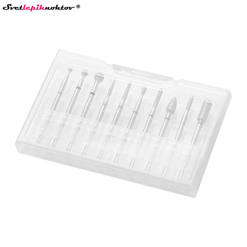 Profesionalni set diamantnih brusilnih nastavkov, 10-delni, vsi nastavki, ki jih potrebujete