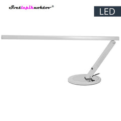 LED desk work lamp, silver, 8.4 W