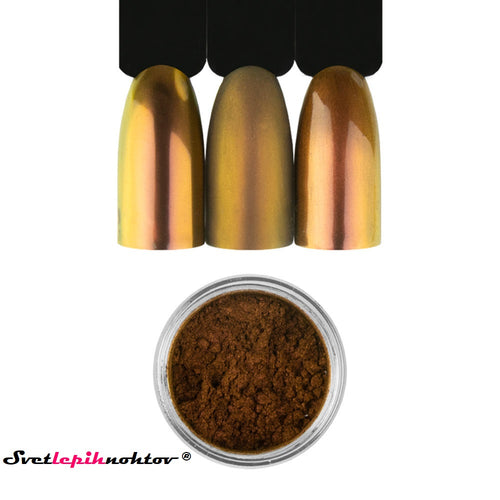 Chrome Effect powder, color rose gold, powder for a metallic look