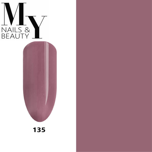 MY permanent nail polish, 15 g, Mauve, #135