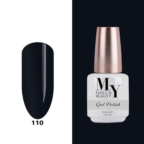 MY permanent nail polish, 15 g, Black, #110