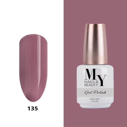 MY permanent nail polish, 15 g, Mauve, #135