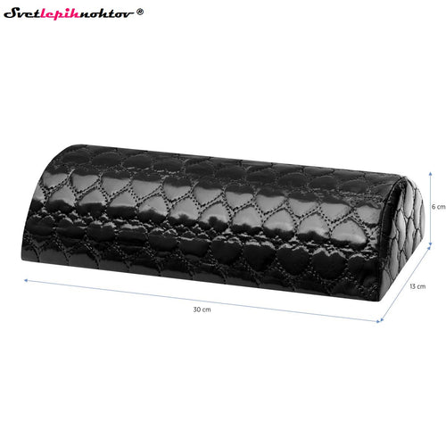 Blazina za roke, črno usnje