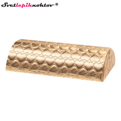 Artificial leather armrest, golden