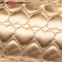 Artificial leather armrest, golden