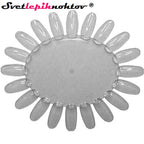 Rožica za predstavitev barvnih gelov ali lakov, prozorna