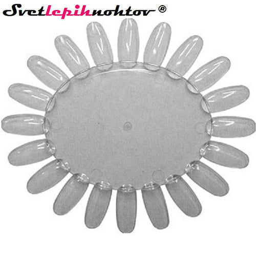 Rožica za predstavitev barvnih gelov ali lakov, prozorna