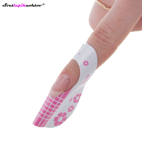 Extension templates light pink, 50 pcs