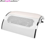 Table vacuum cleaner with armrests and three fans