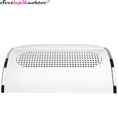 Table vacuum cleaner with armrests and three fans