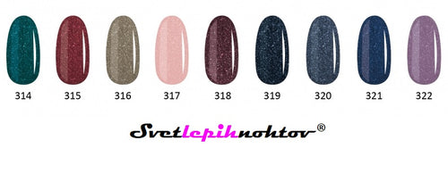 DUOGEL permanent varnish no. 321, 6 ml, Galactic Dust