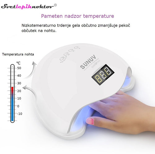 UVA/LED HYBRID lamp SUN 5 PLUS, 48 W, for curing all gels