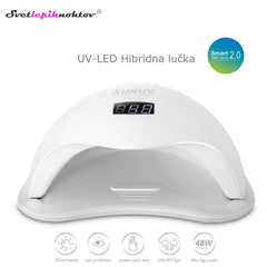 UVA/LED HYBRID lamp SUN 5 PLUS, 48 W, for curing all gels