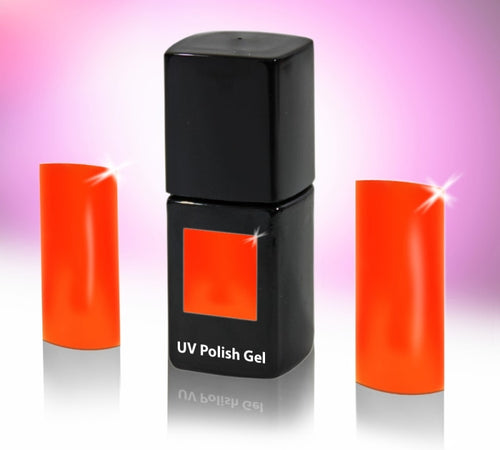 UV/LED-Polishgel, trajni gel-lak za nohte, 12 ml, neon ognjeno rdeča