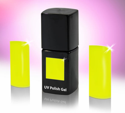 UV/LED-Polishgel, trajni gel-lak za nohte, 12 ml, neon rumena
