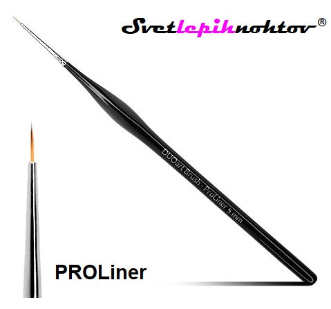DUOGEL PROLiner, brush for drawing and nail art, 5 mm