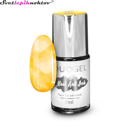 Ink DUOGEL varnish for painting, 7 ml, color Yellow