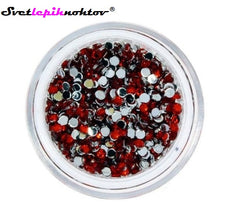 Nailart stones, size 1.5 mm, red color