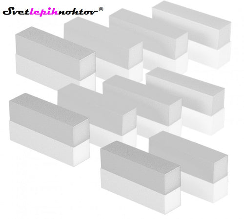 Polishing block sponge, 240/240, white, set of 10 pcs