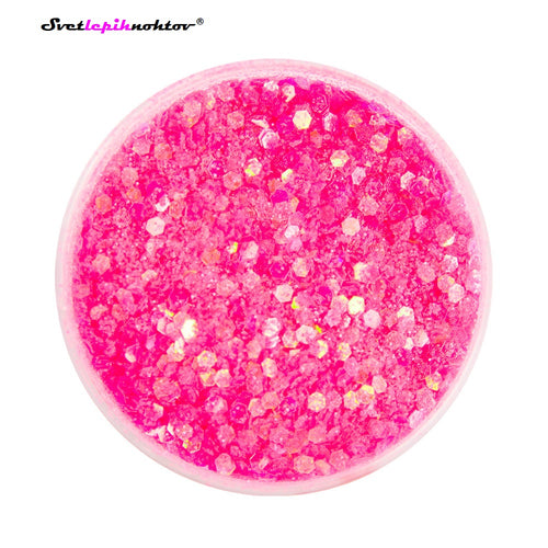 Tropical effect shimmer powder, color pink candy 09, shimmer powder