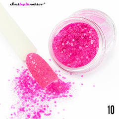 Tropical effect glitter powder, color flamingo 10, glitter powder