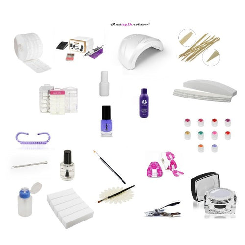 One-day initial course of gelling and nail extension + PROFI starter kit